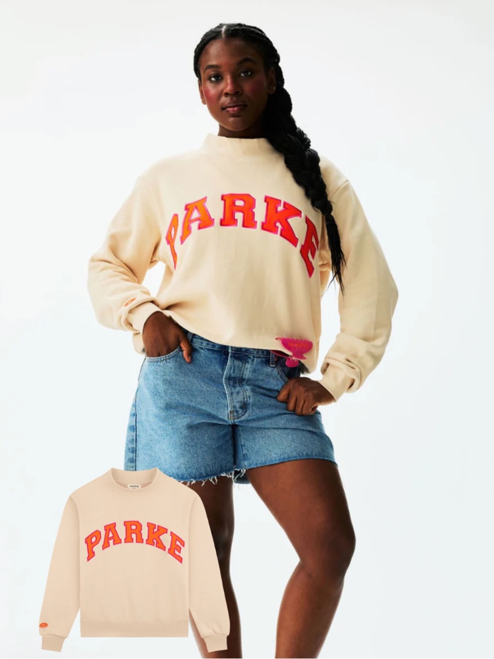 NIB Parke x Dunkin' Varsity Mockneck